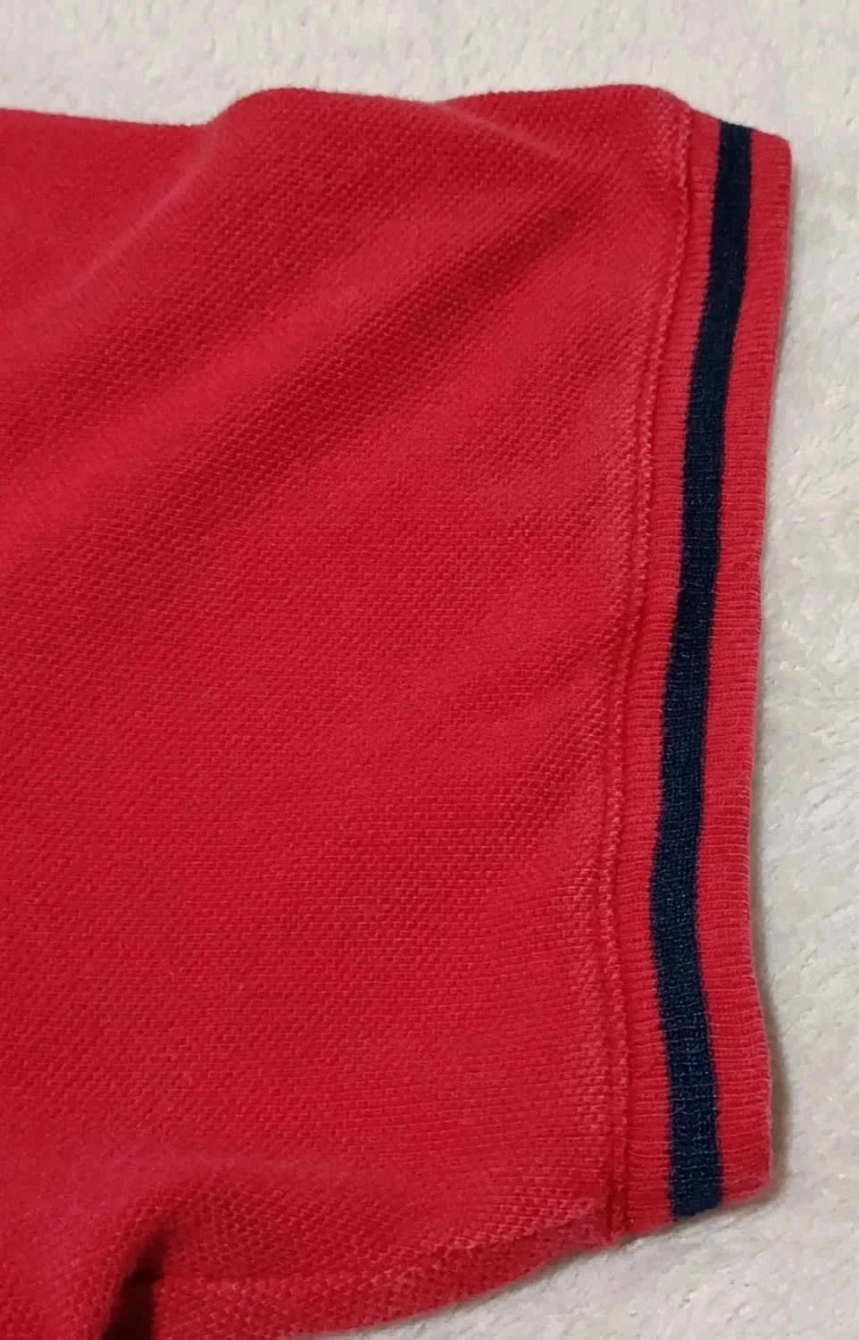 Vintage Polo Ralph Lauren rood V-hals T-shirt Maat M – photo 6